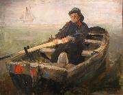 James Ensor The Rower oil on canvas